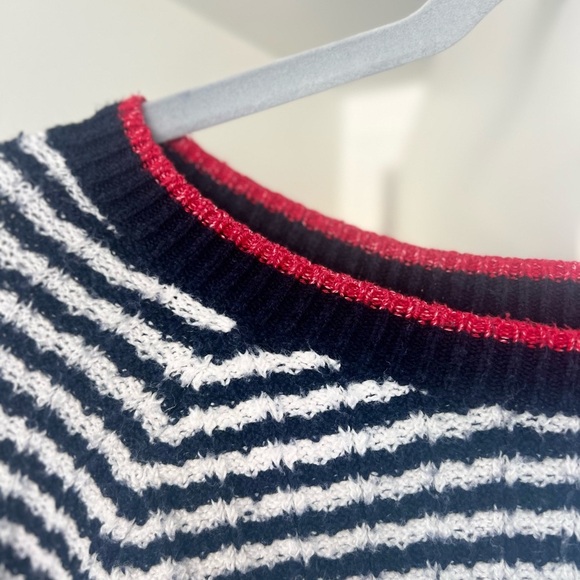 Old Navy Blue & White Stripe Sweater - Picture 3 of 5